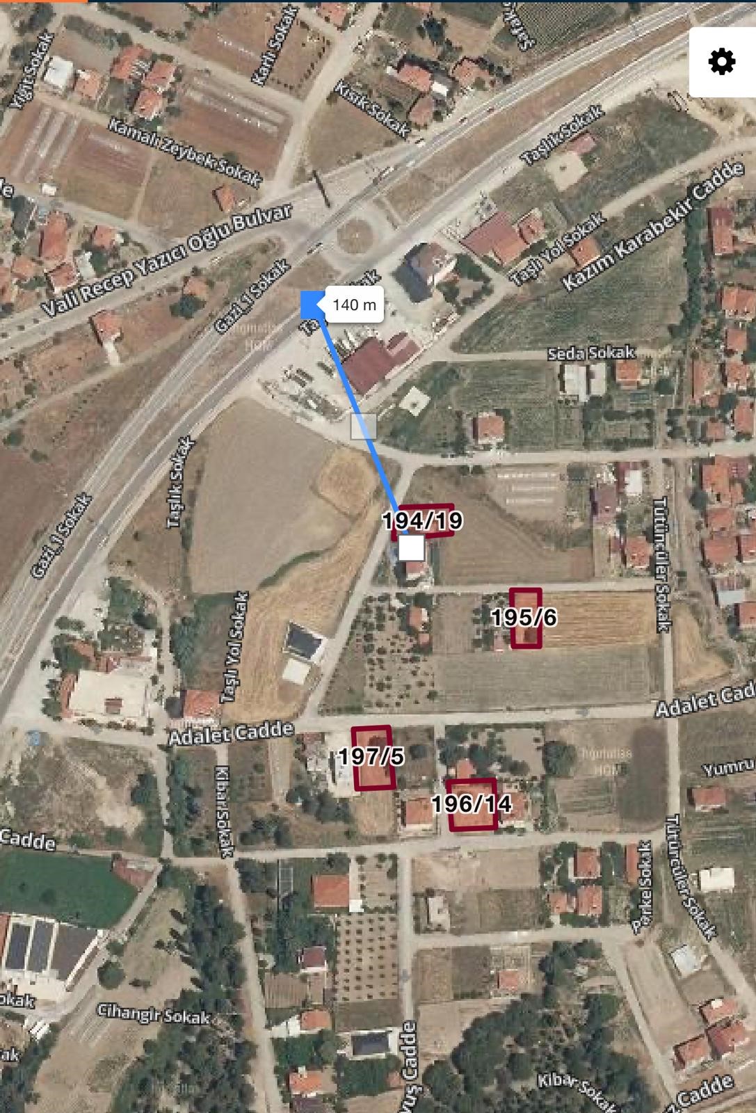 Denizli-Kale Uluçam Mah. Muğla Yolu'na Yakin Konut İmarli Arsa